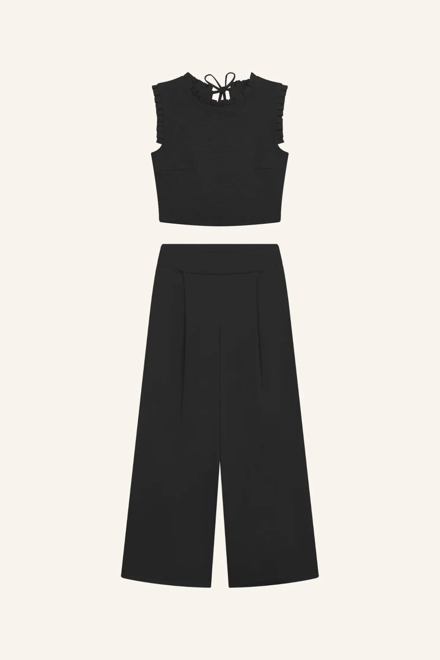 Pleats Set No 3 black